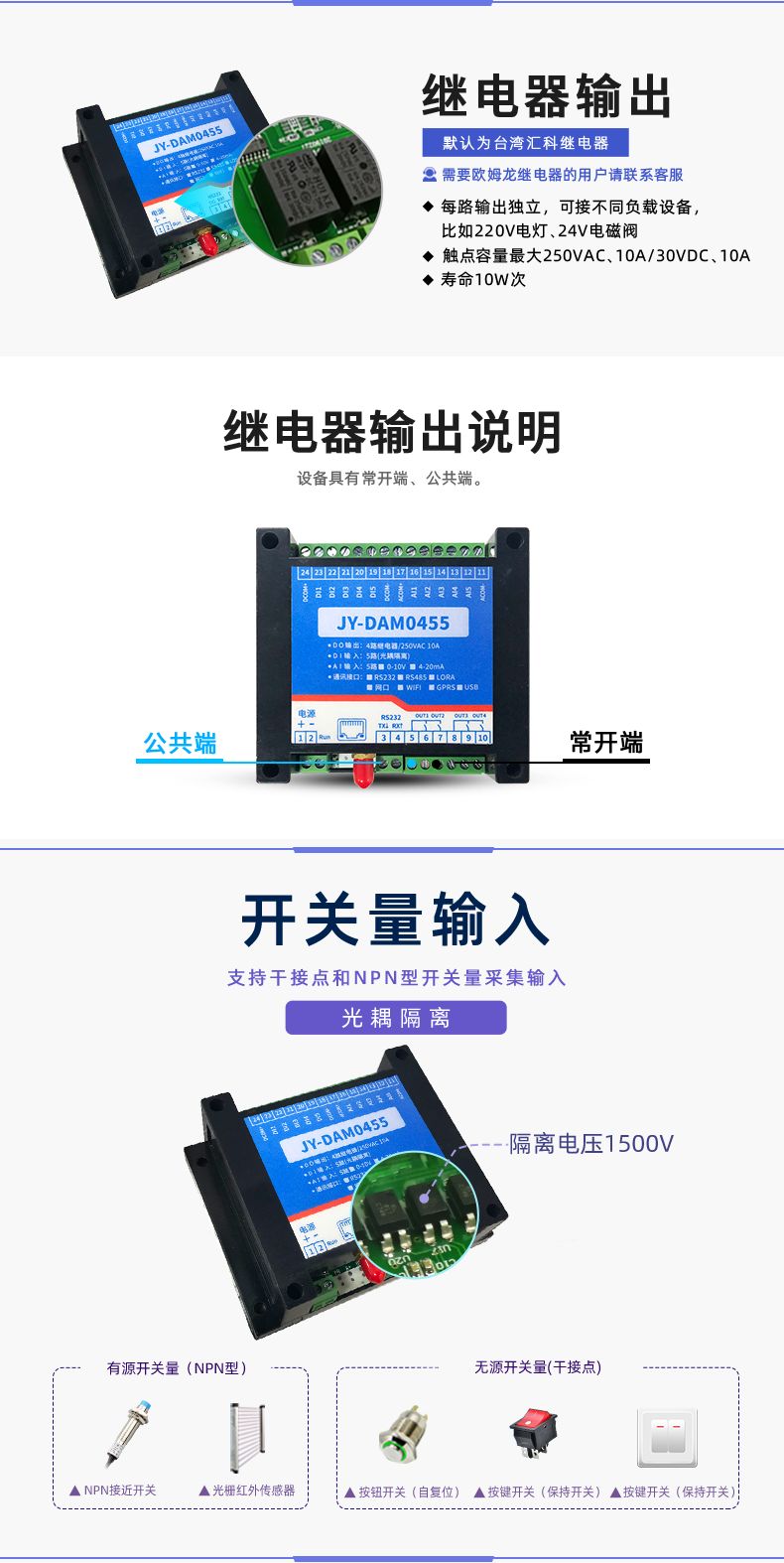 LoRa0455  LoRa無線控制模塊輸出說明