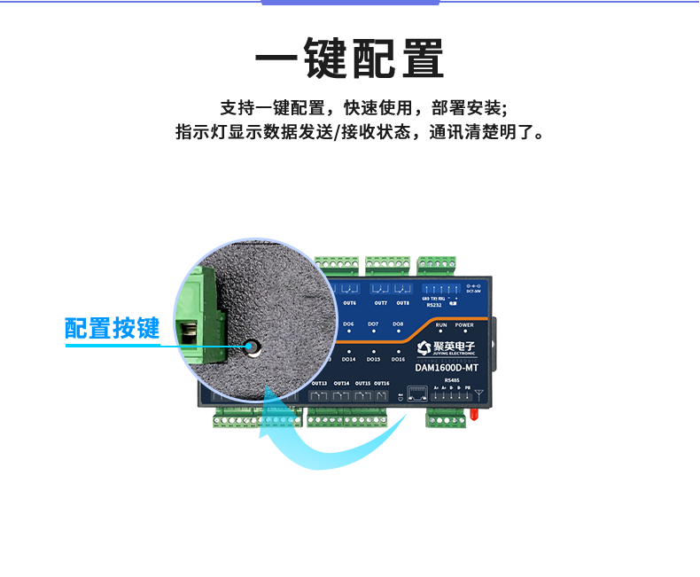 LoRa1600D-MT LoRa無(wú)線測(cè)控模塊一鍵配置